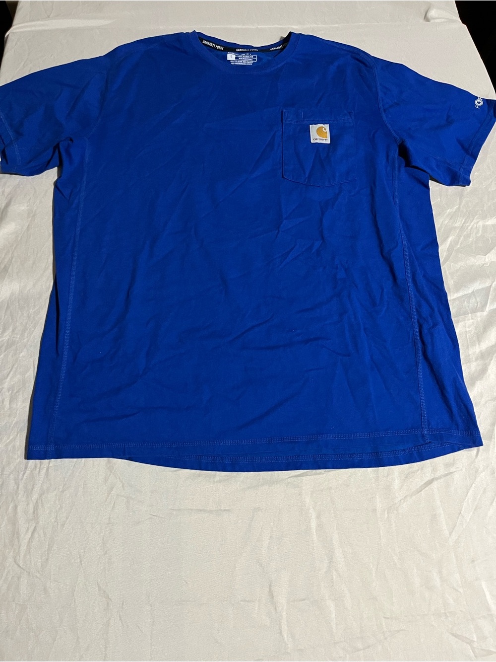 Carhartt Men's Royal Blue Work Pocket T-Shirt Size Large